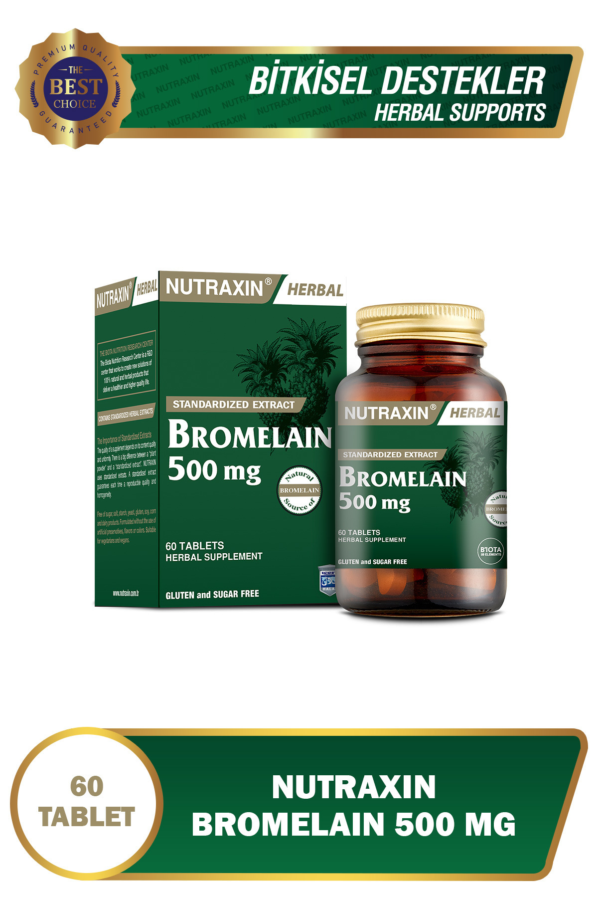 Nutraxin Herbal Bromelain-