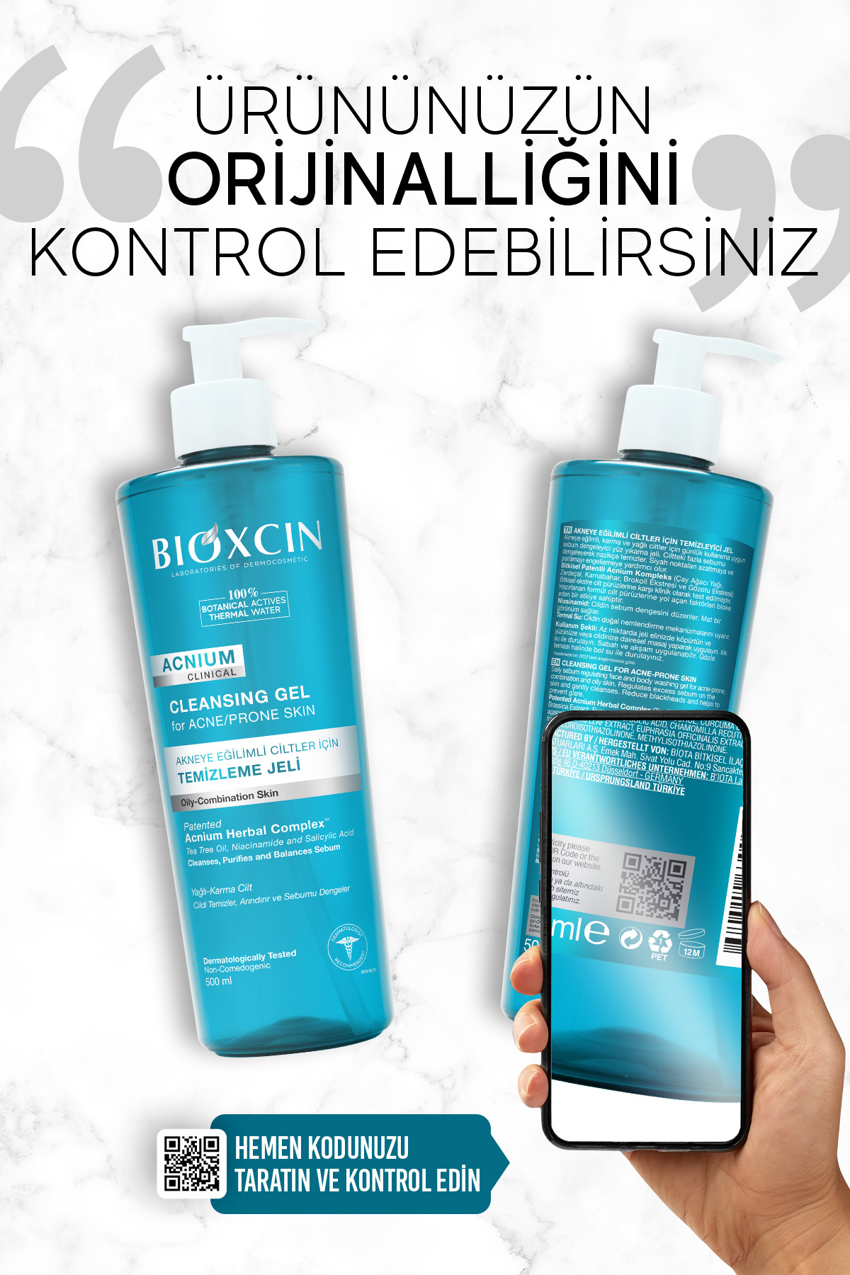 Bioxcin Acnium Sebum Dengeleyici Yüz Yıkama Jeli 5-