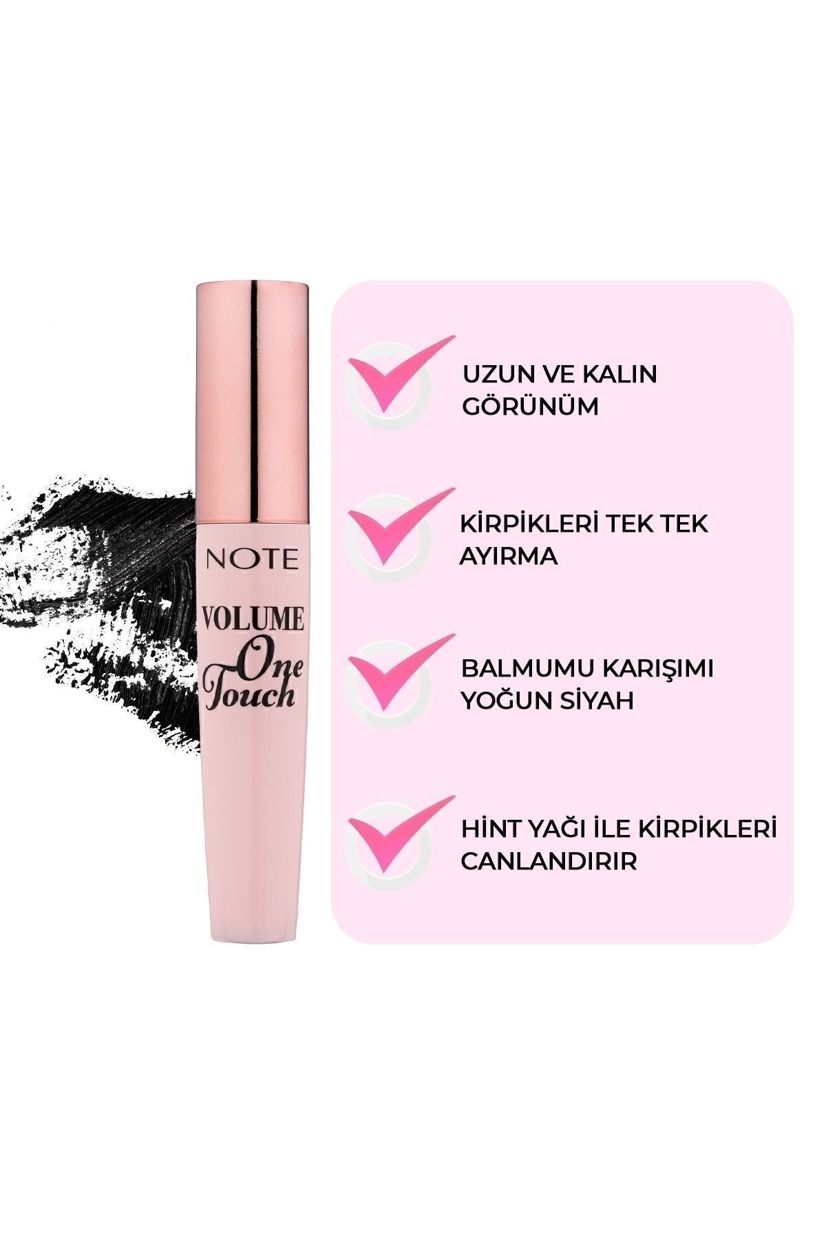 Note Volume One Touch Maskara Tek Tek Ayırma ve Ha-