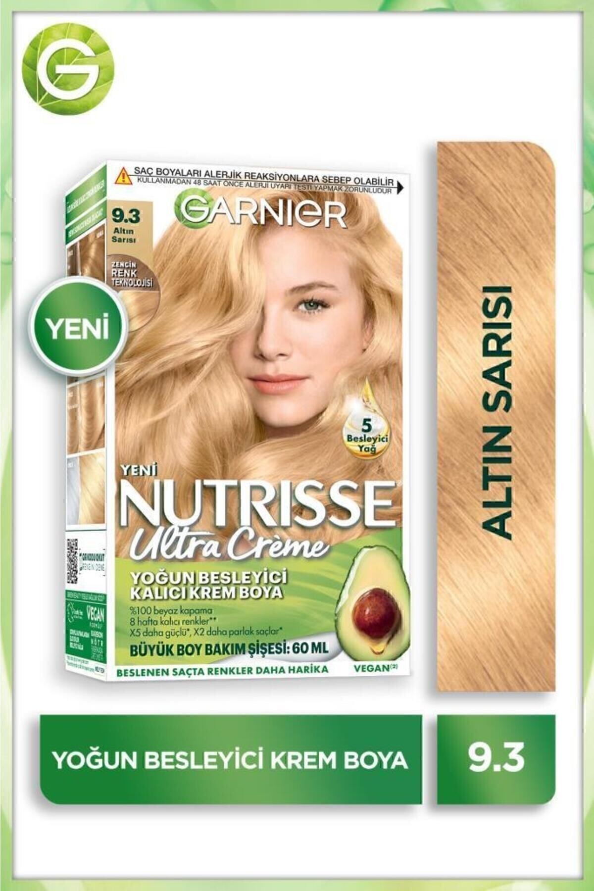 Garnier Nutrisse Yoğun Besleyici Saç Boyası 9.3-
