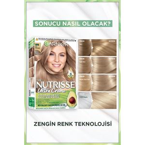 Garnier Nutrisse Yoğun Besleyici Saç Boyası 8N-