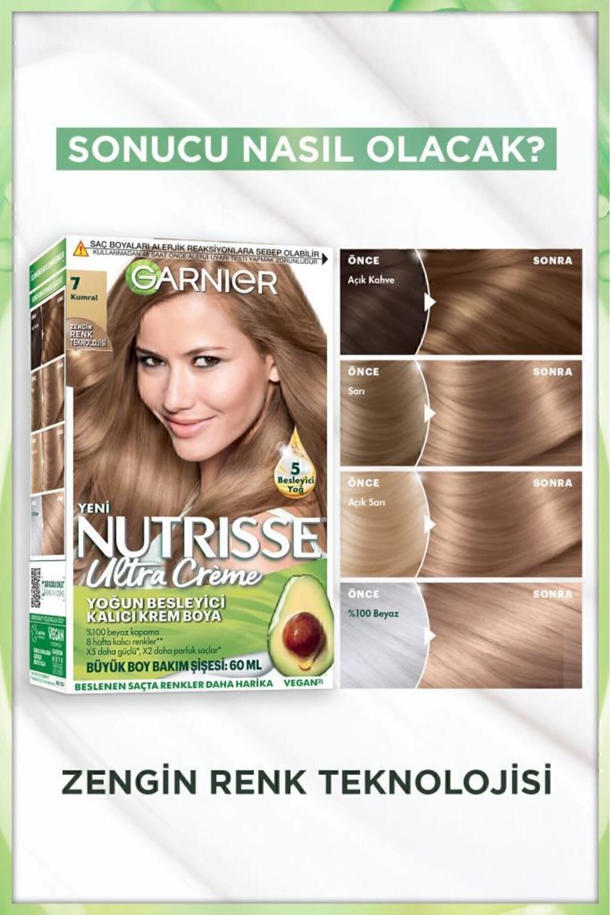 Garnier Nutrisse Yoğun Besleyici Saç Boyası 7-