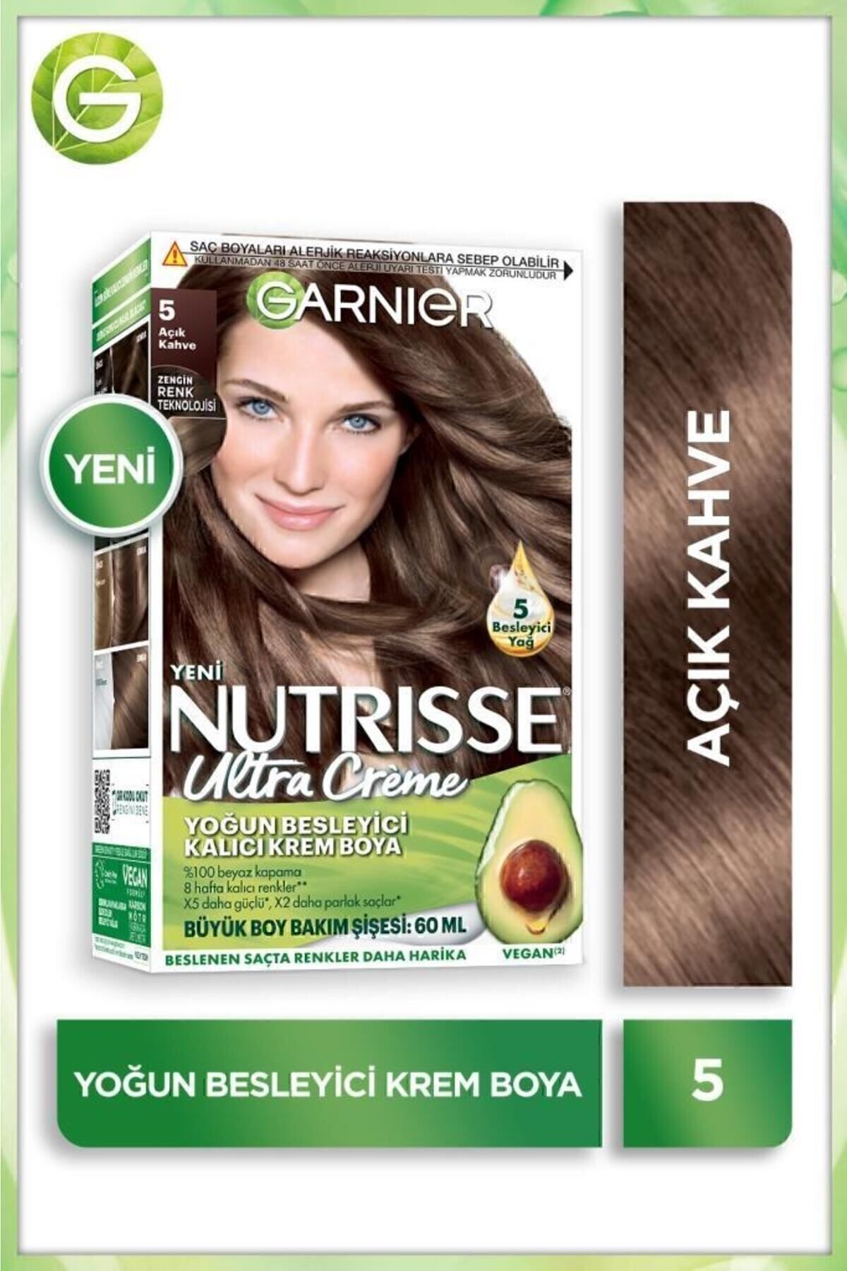 Garnier Nutrisse Yoğun Besleyici Saç Boyası 5-