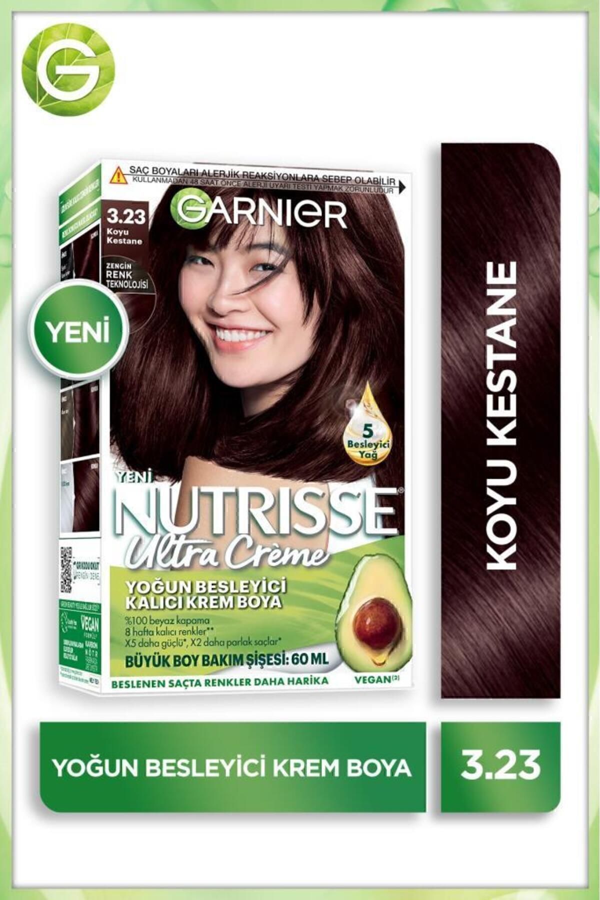 Garnier Nutrisse Yoğun Besleyici Saç Boyası 3.23-
