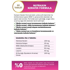 Nutraxin Keratin Formula 60 Table-