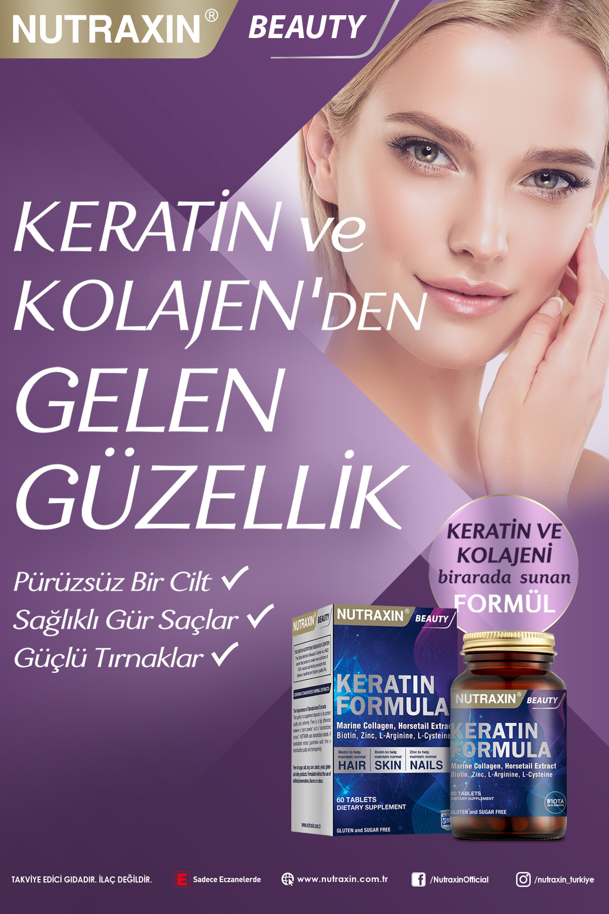 Nutraxin Keratin Formula 60 Table-
