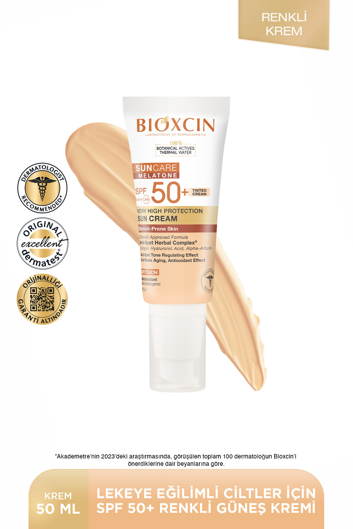 Bioxcin Sun Care Lekeye Eğilimli Renkli Güneş Krem-