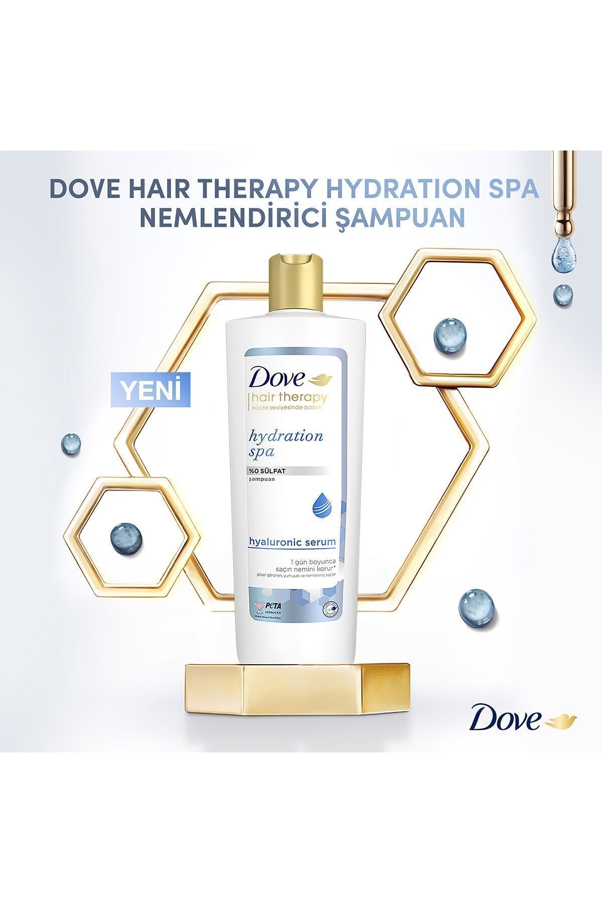 Dove Hair Therapy Hydration Spa Şampuan 350ml-