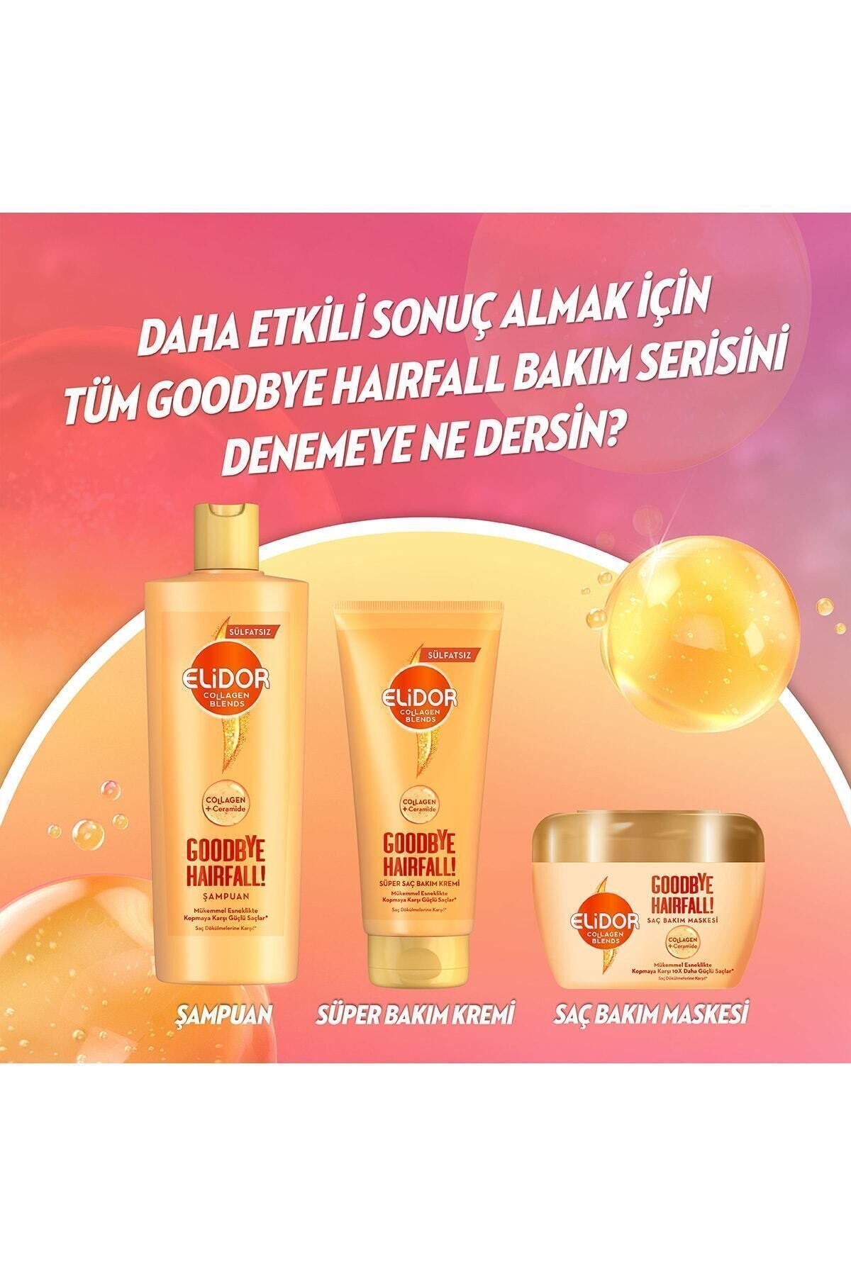 Elidor Collagen Blends Saç Bakım Maskesi Goodbye-