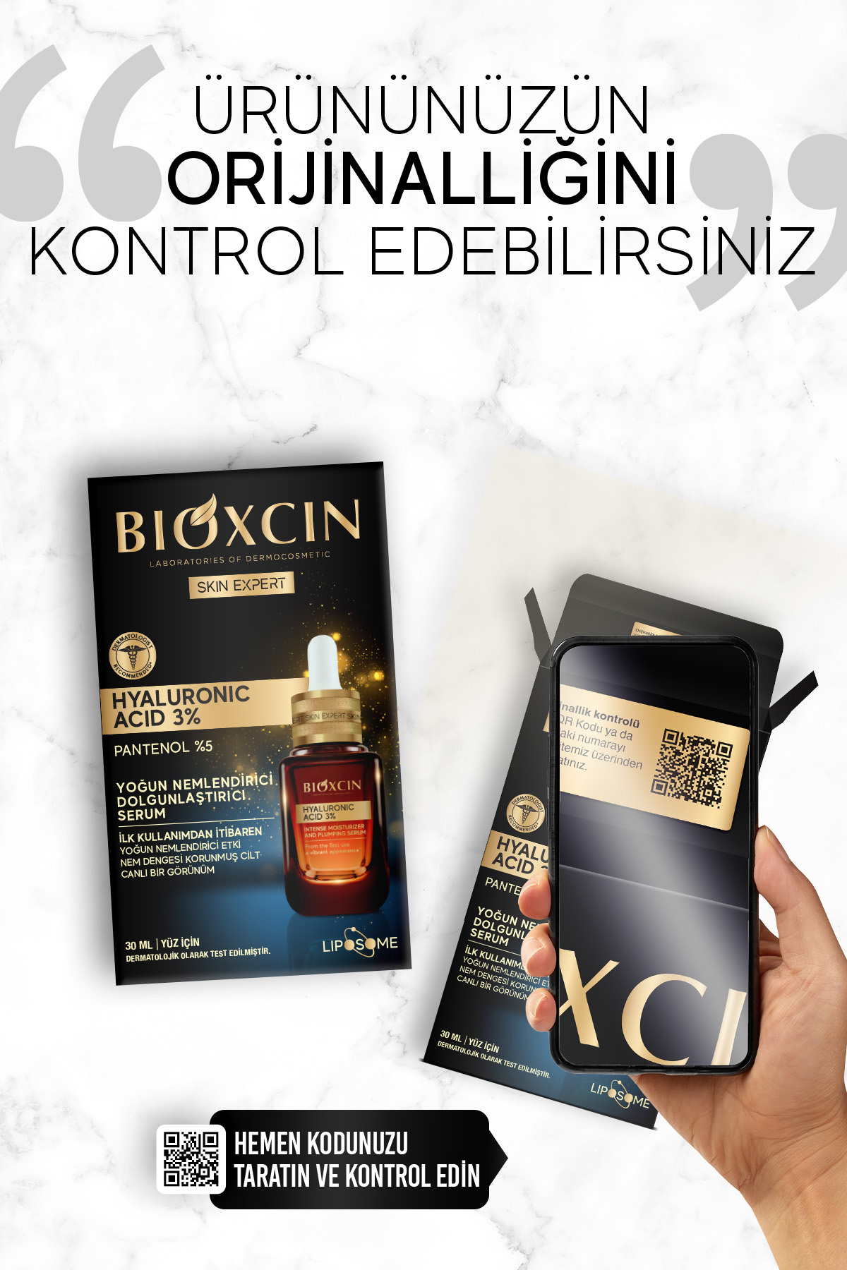 Bioxcin Hyaluronic Acid Yoğun Nemlendirici serum-