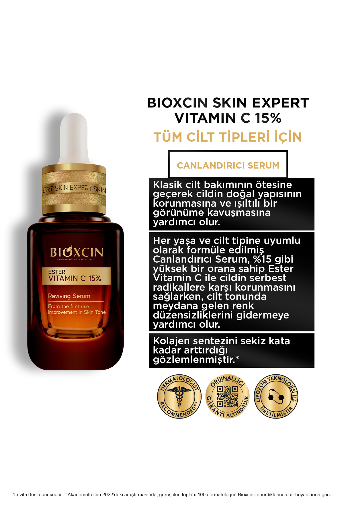 BİOXCİN ESTER C VİTAMİNİ SERUM %15 & NİASİNA SERUM-