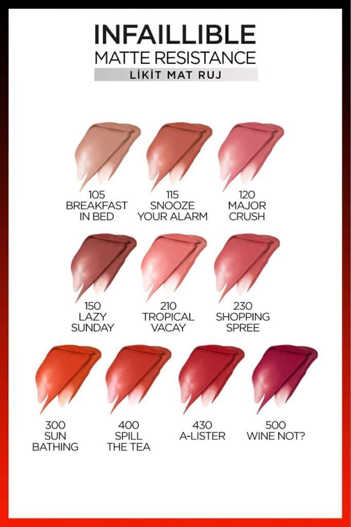 LOreal Paris Infaillible Resistance Likit Mat5 RUJ-