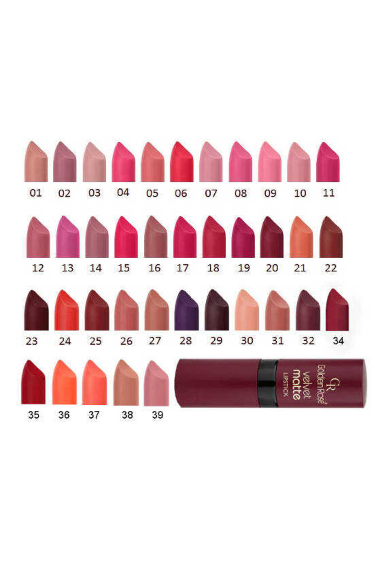 GOLDEN ROSE   VELVET MATTE LIPSTICK NO.28-