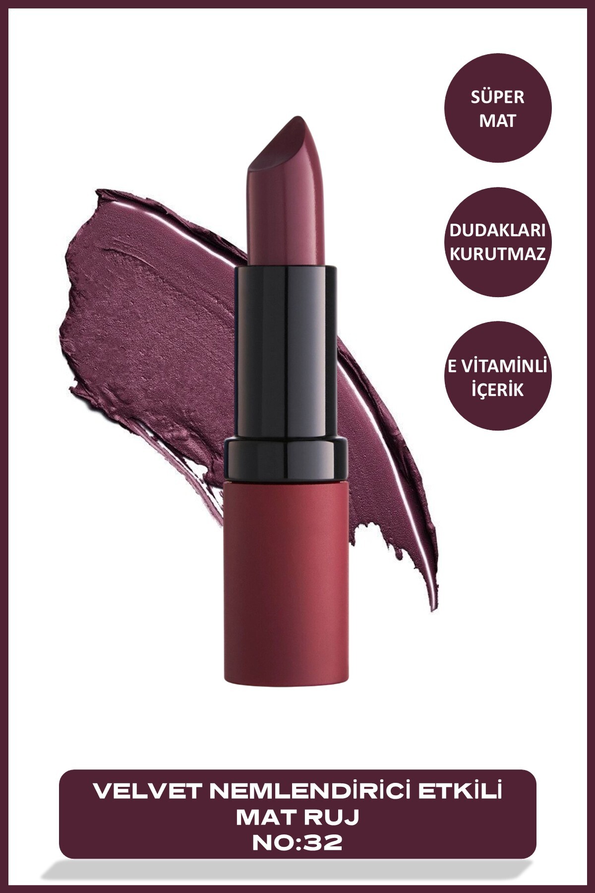 GOLDEN ROSE   VELVET MATTE LIPSTICK NO.32-