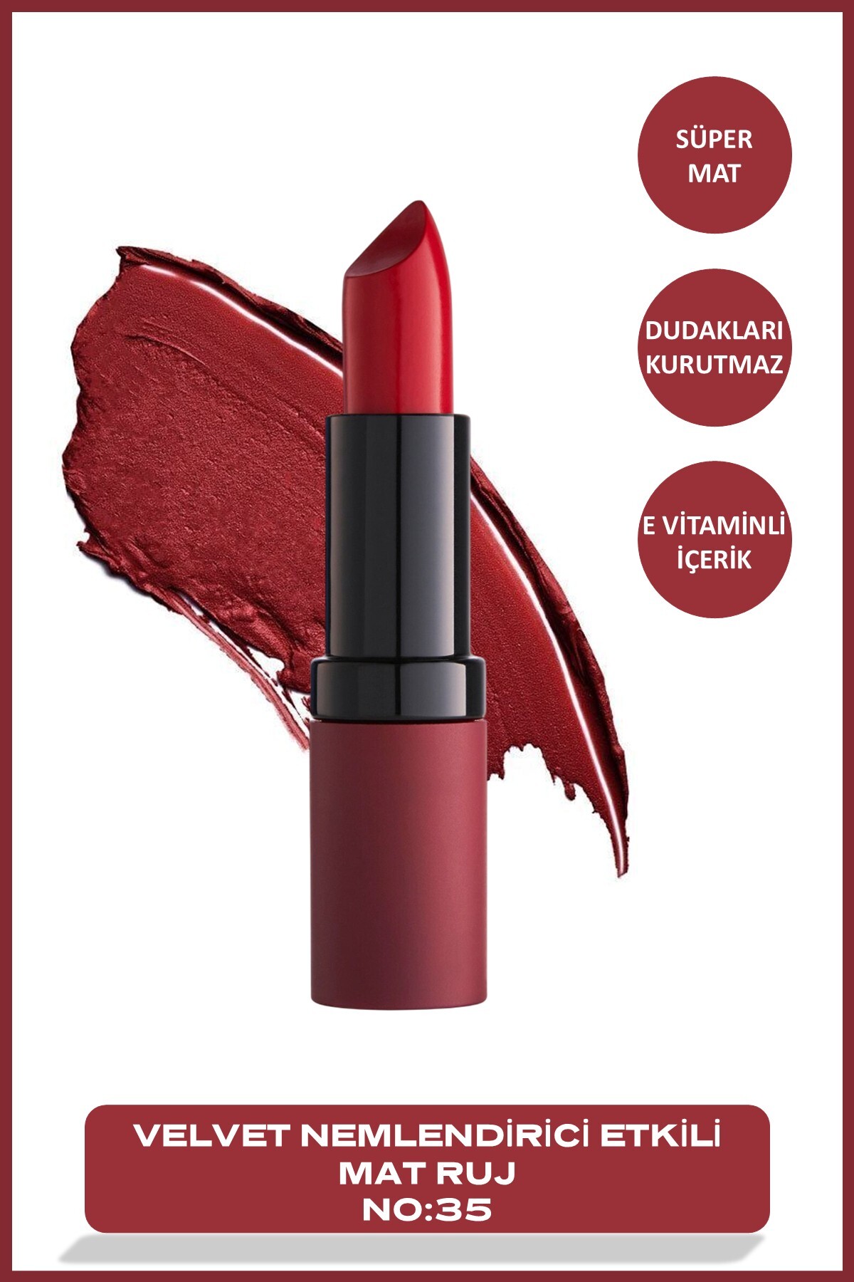 GOLDEN ROSE   VELVET MATTE LIPSTICK NO.35-