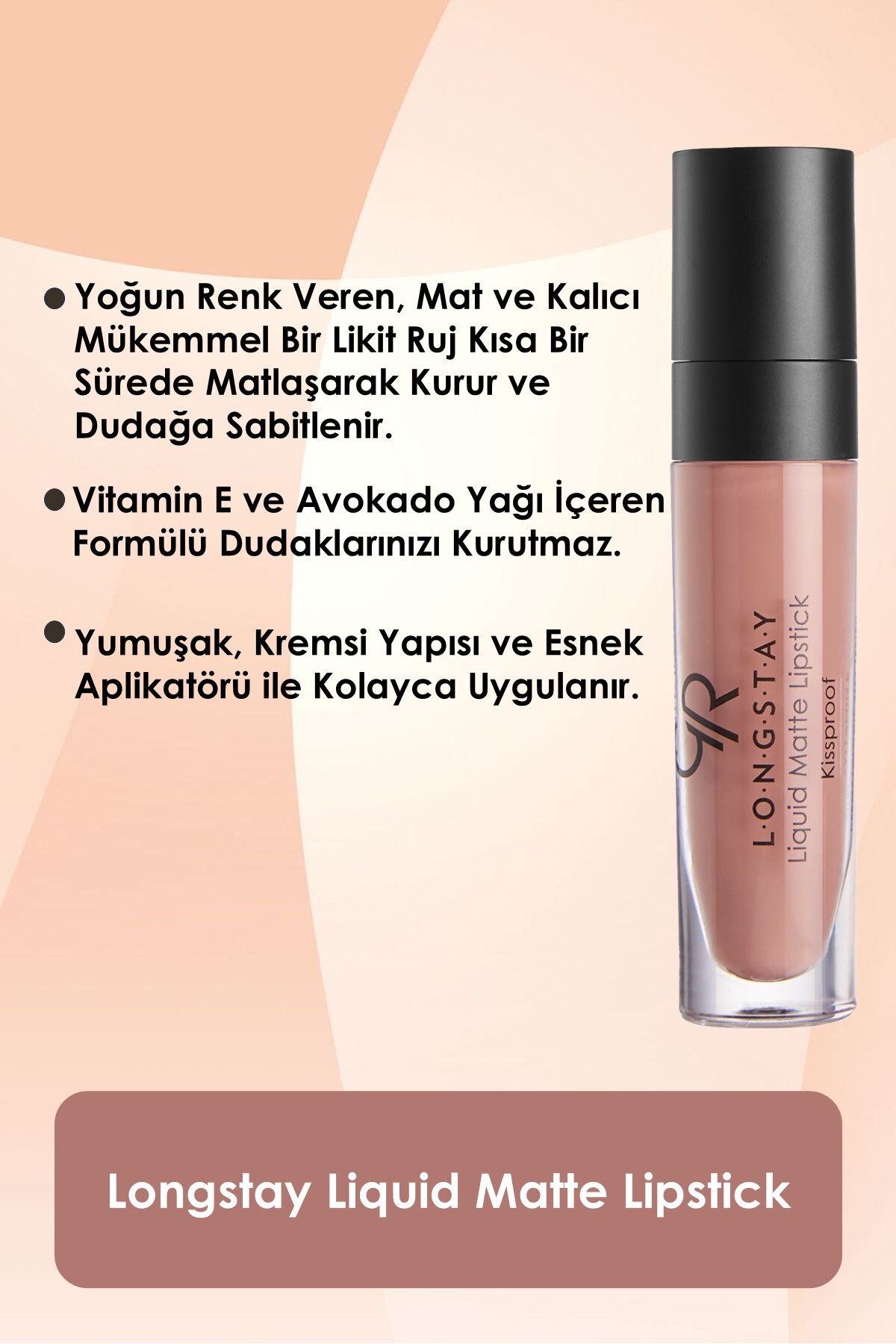 GOLDEN ROSE  LONGSTAY LIGUID MATTE LİPSTİCK 13-