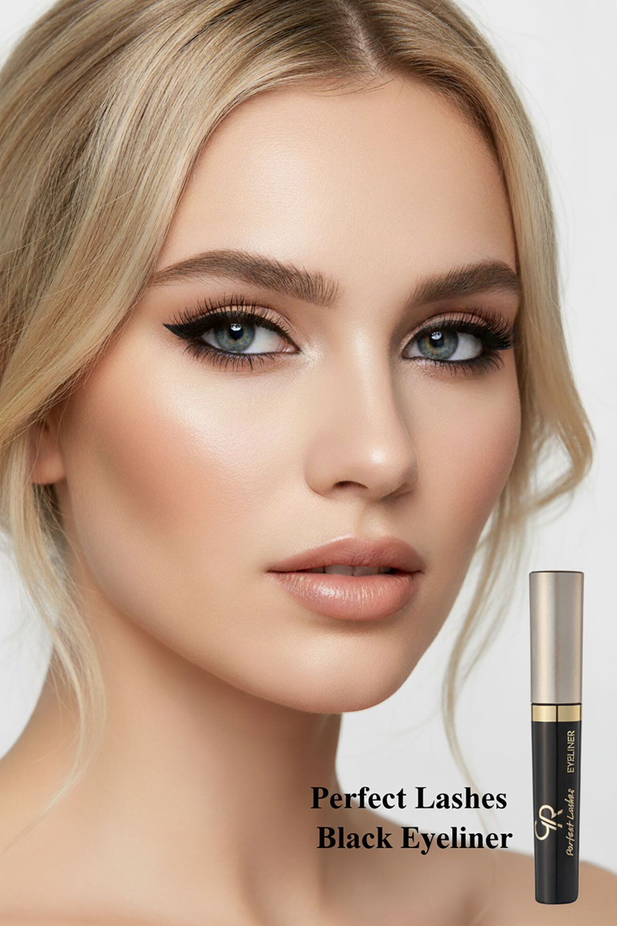 GOLDEN ROSE  PERFECT LASHES BLACK EYELINER-