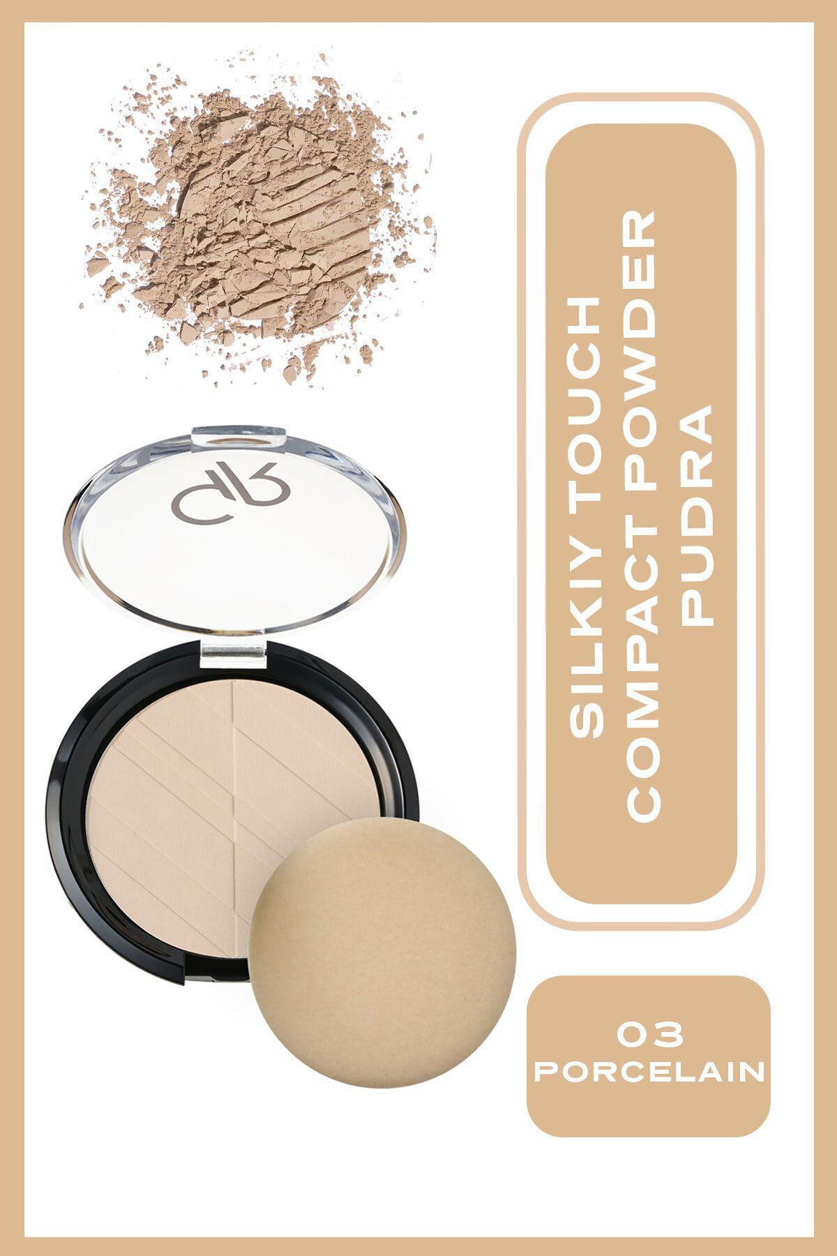 GOLDEN ROSE SILKY TOUCH COMPACT POWDER NO:03-