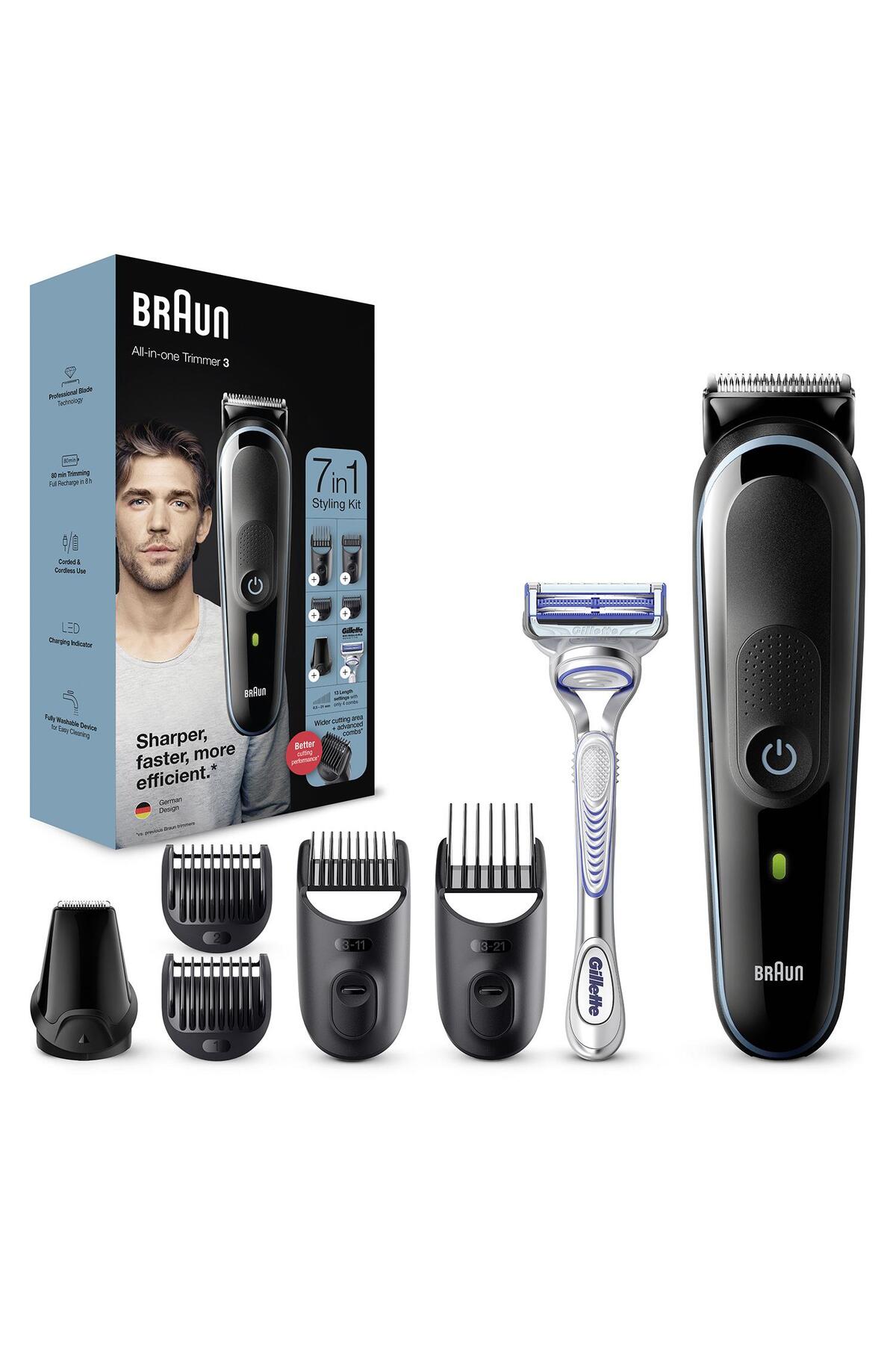 Braun MGK 3342 Erkek Bakım Kiti 7si 1 Arada Şekill-