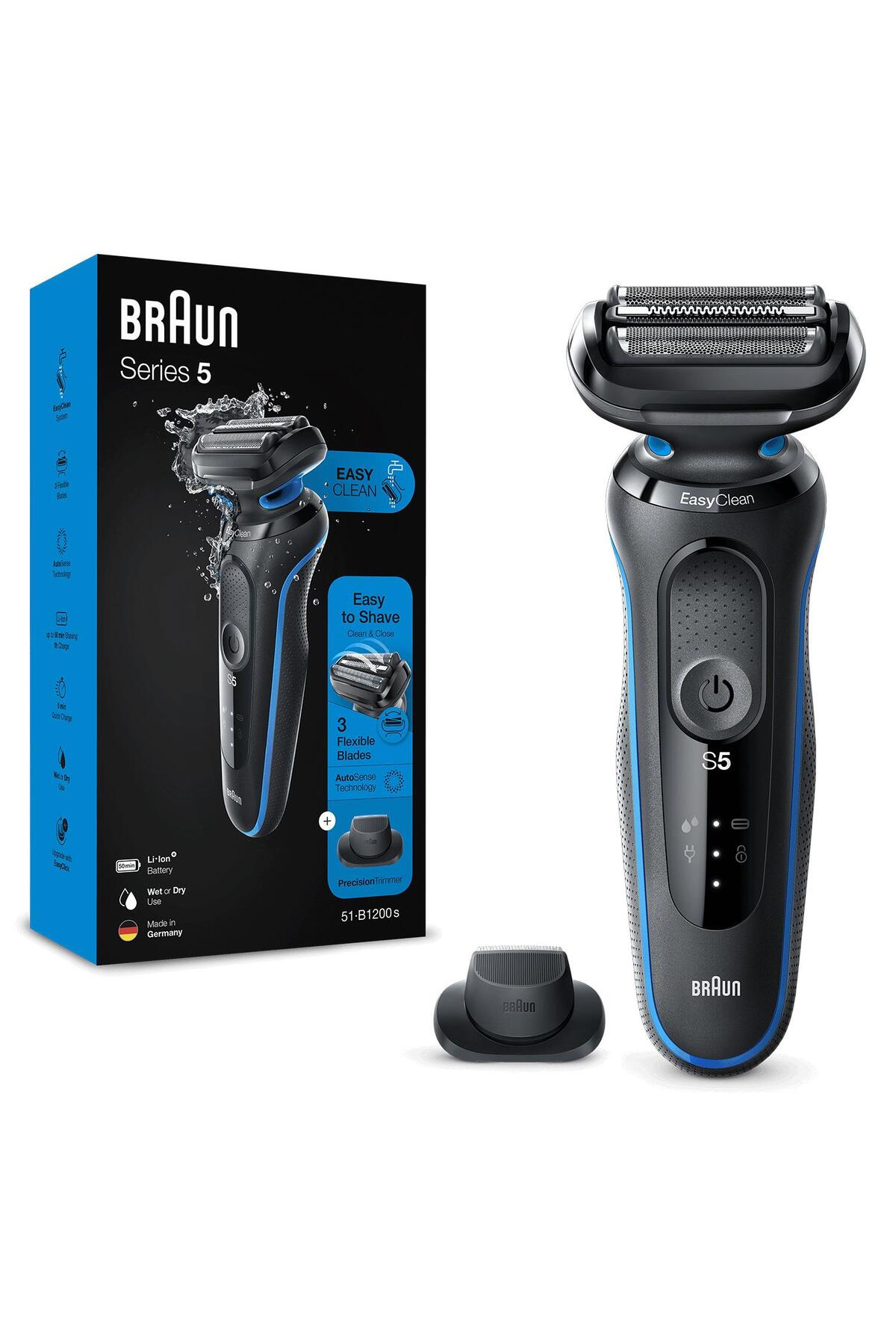 BRAUN YENİ SERİ 5 B1200S KABLOSUZ TIRAŞ MAKİNESİ-