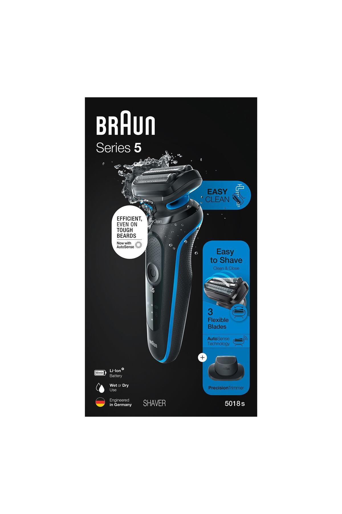 BRAUN YENİ SERİ 5 B1200S KABLOSUZ TIRAŞ MAKİNESİ-