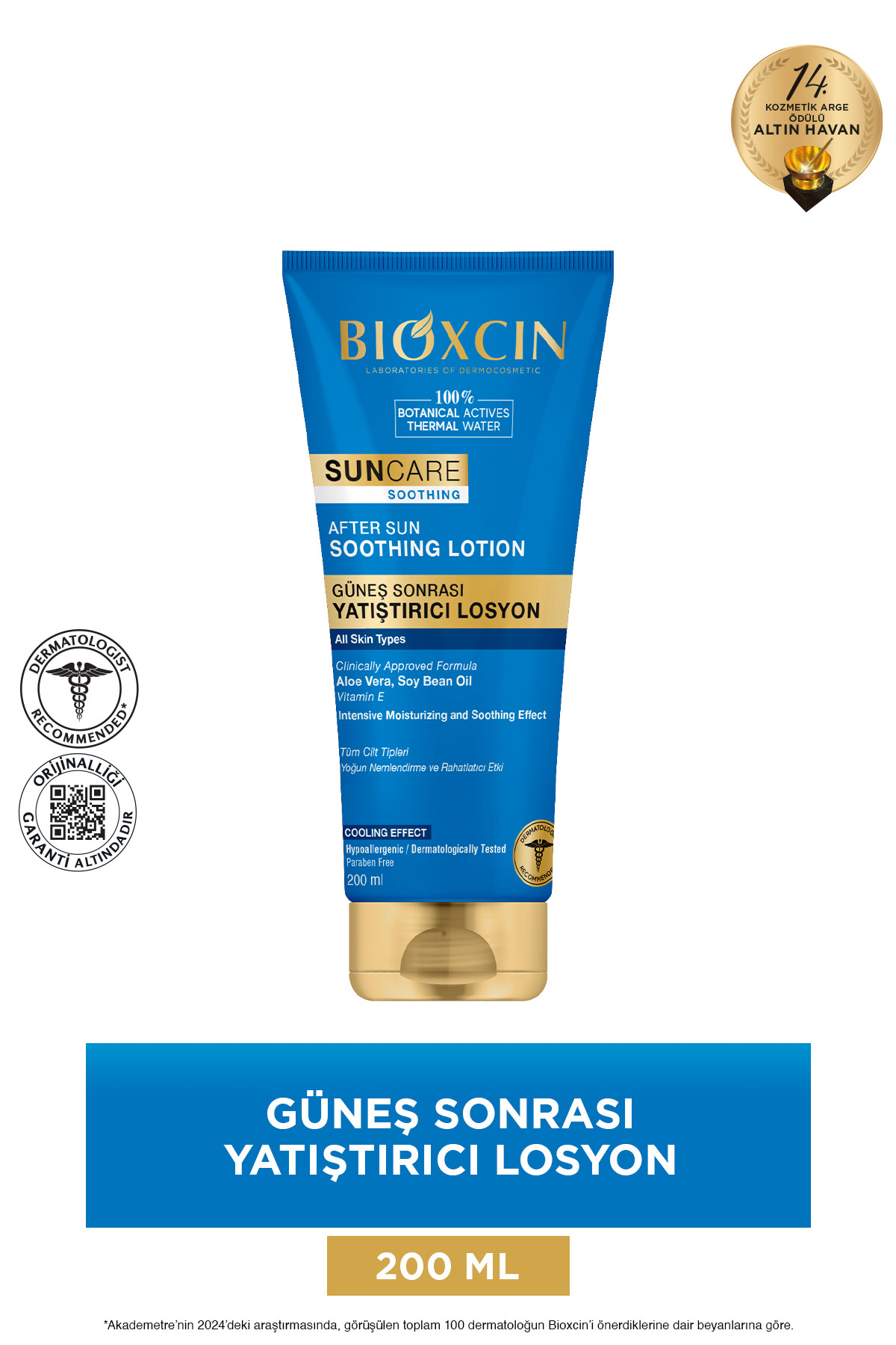 Bioxcin Sun Care Güneş Sonrası Krem 200 M-