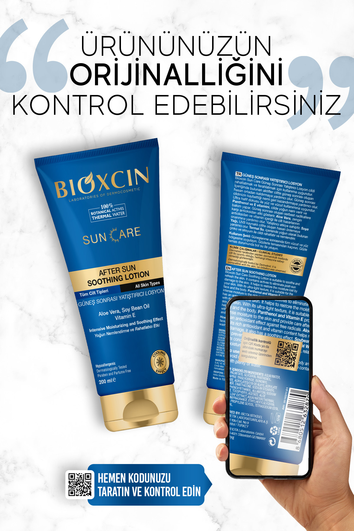 Bioxcin Sun Care Güneş Sonrası Krem 200 M-