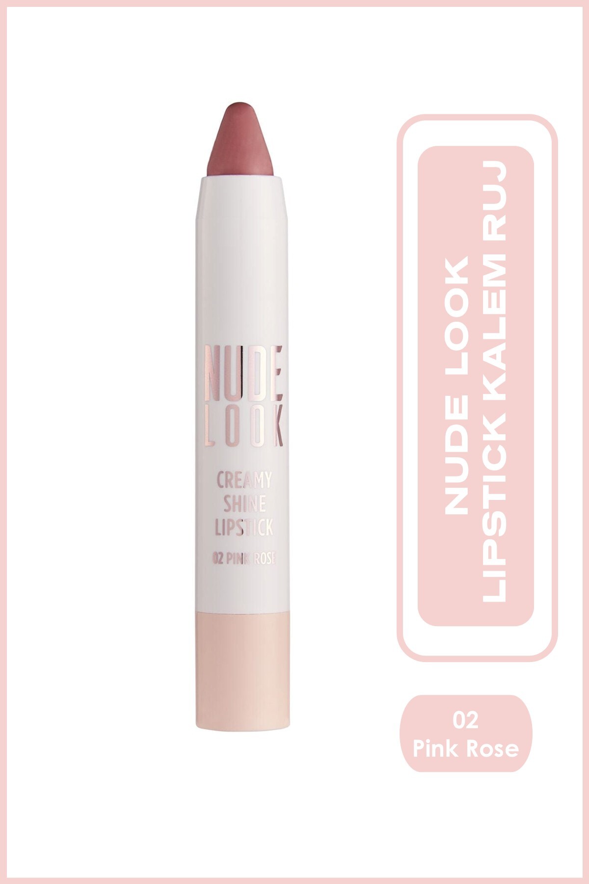 Golden Rose Nude Look Creamy Shine Lipstick No: 02-