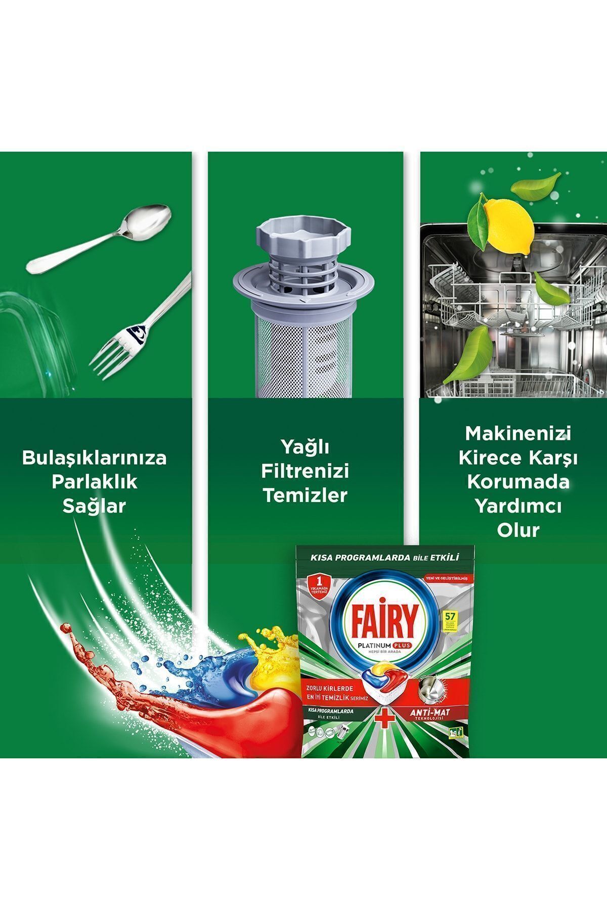 FAİRY PLATİNUM PLUS ULTRA TEMİZLİK BULAŞIK MAKİNES-