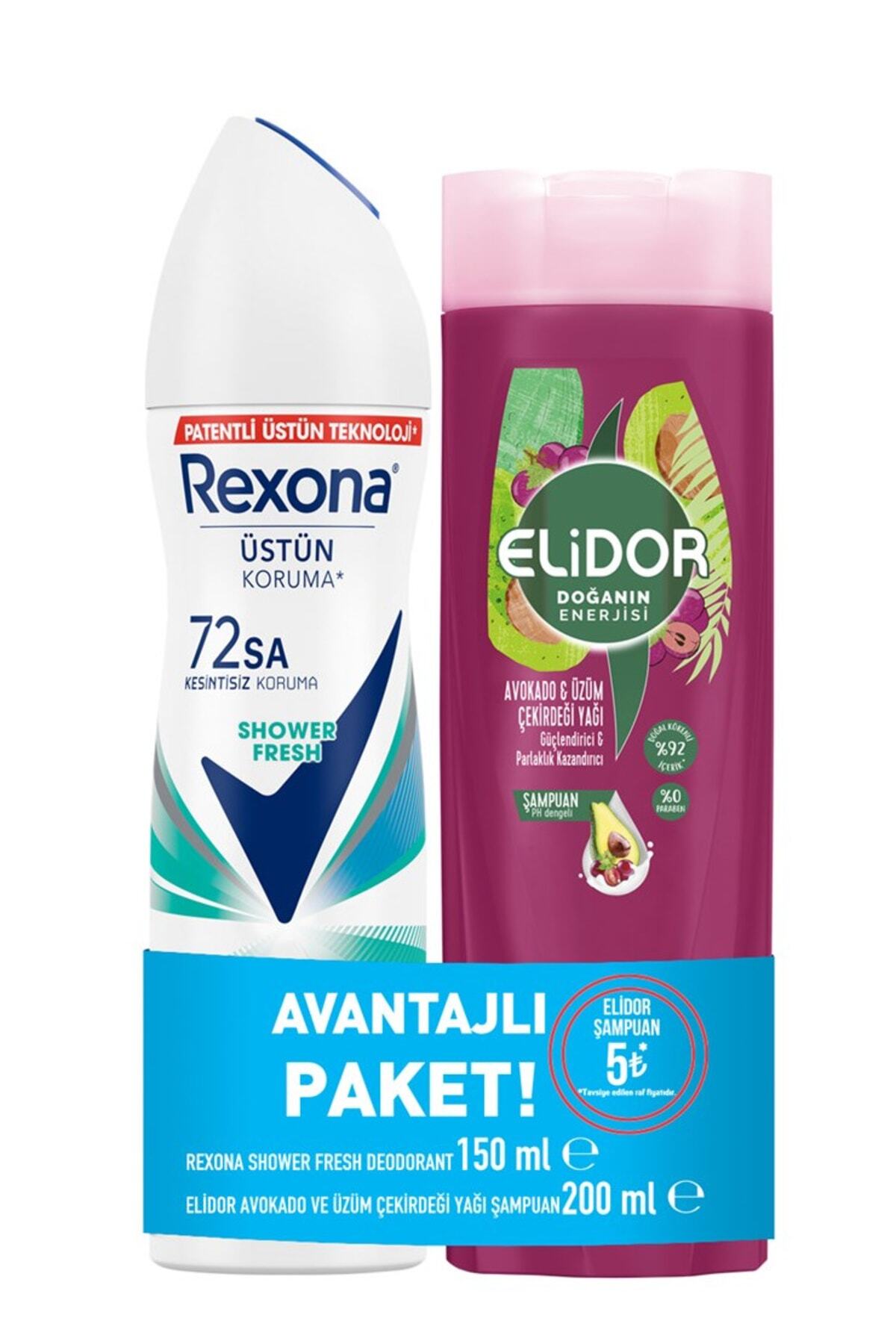 REXONA DEODORANT 150ML ELİDOR 200ML AVAKADO &ÜZÜM-