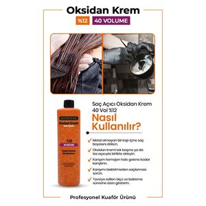 MORFOSE OKSİDAN KREM 40 VOLUME 1000 ML-