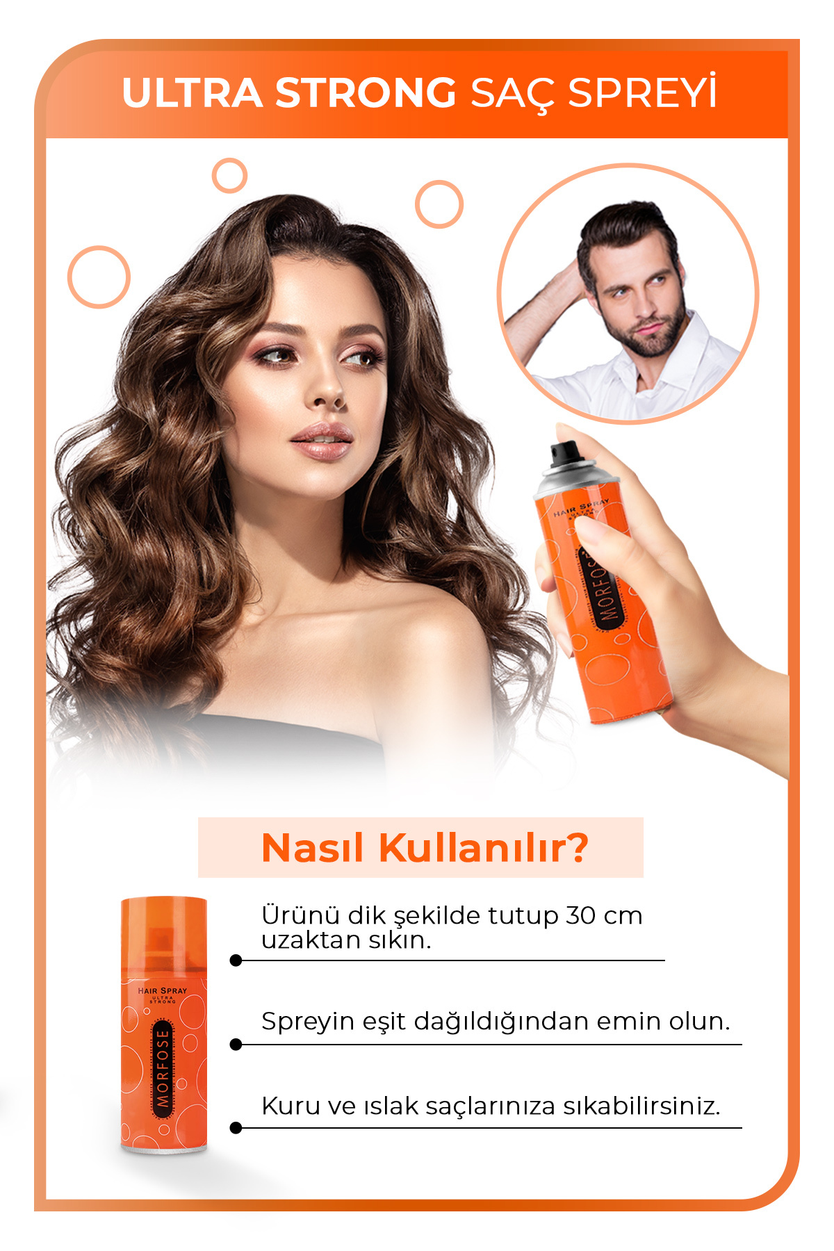 Morfose Seyahat Boy Ultra Strong Saç Spreyi 75 Ml-