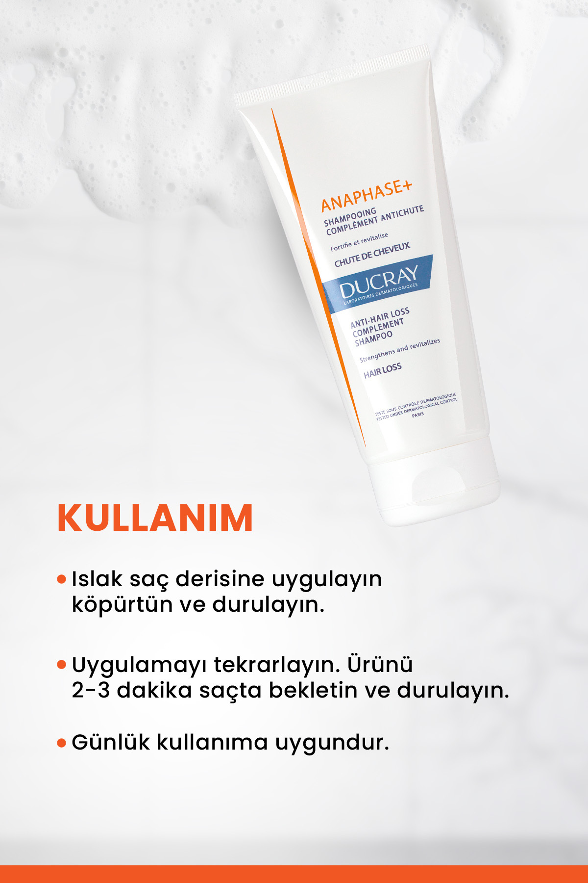 DUCRAY ANAPHASE+ SAÇ DÖKÜLMESİNE KARŞI ŞAMPUAN 200-