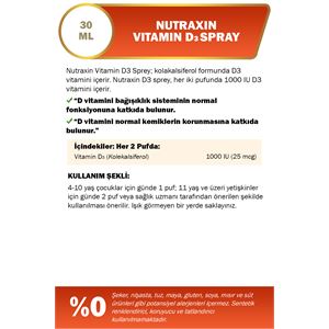 NUTRAXİN VİTAMİN D3 1.000 IU SPREY 30 ML - D3 VİTA-