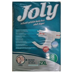 Joly xxl Hasta Bezi Belbantlı Yüksek Emici 8 Adet-