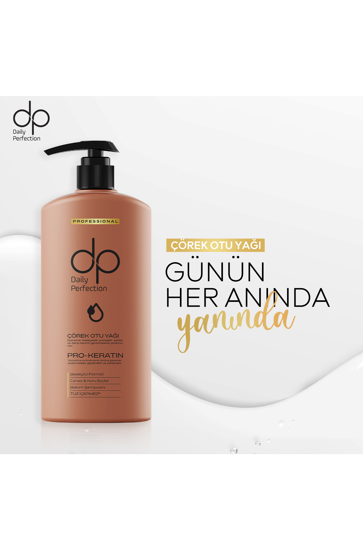 dp Daily Perfection 425 ml Çörekotu Yağı Şampuan-