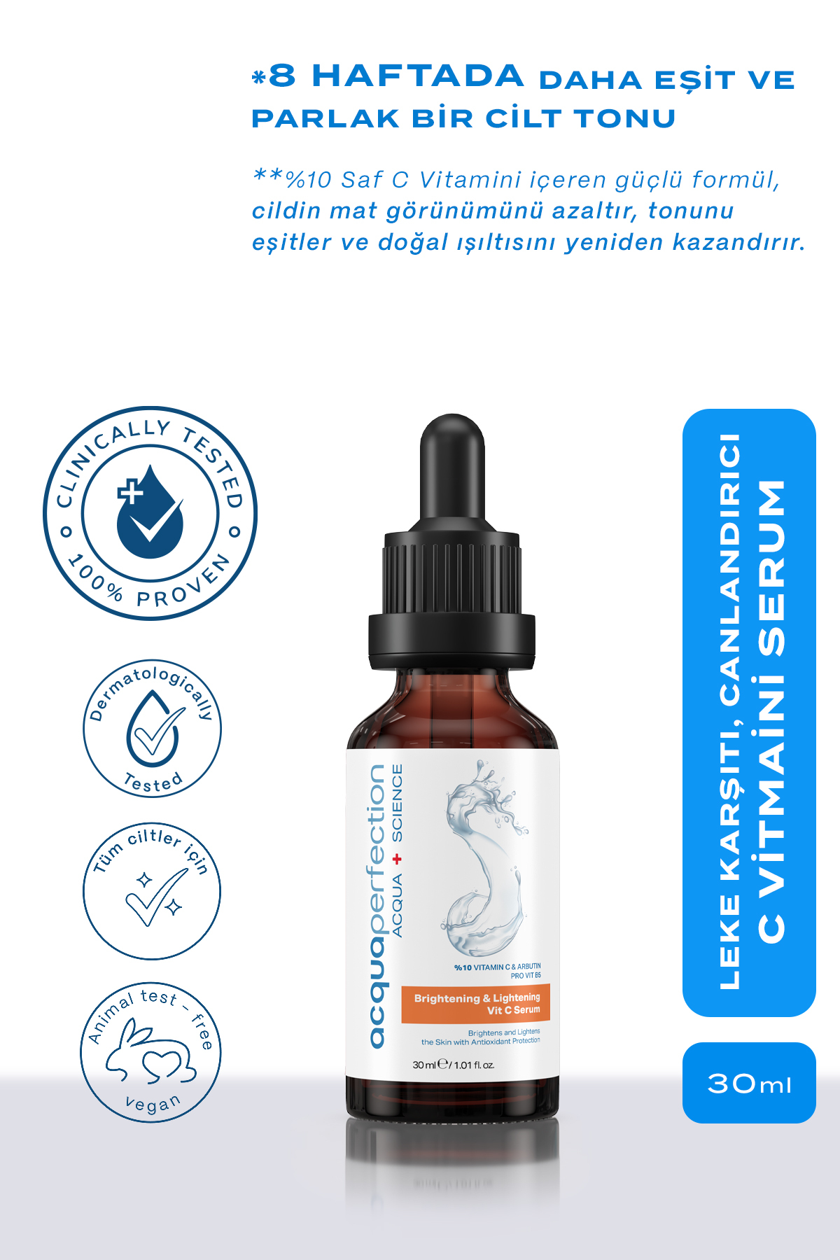 Acqua Perfection C Vitamini Aydınlatıcı Serum 30ml-