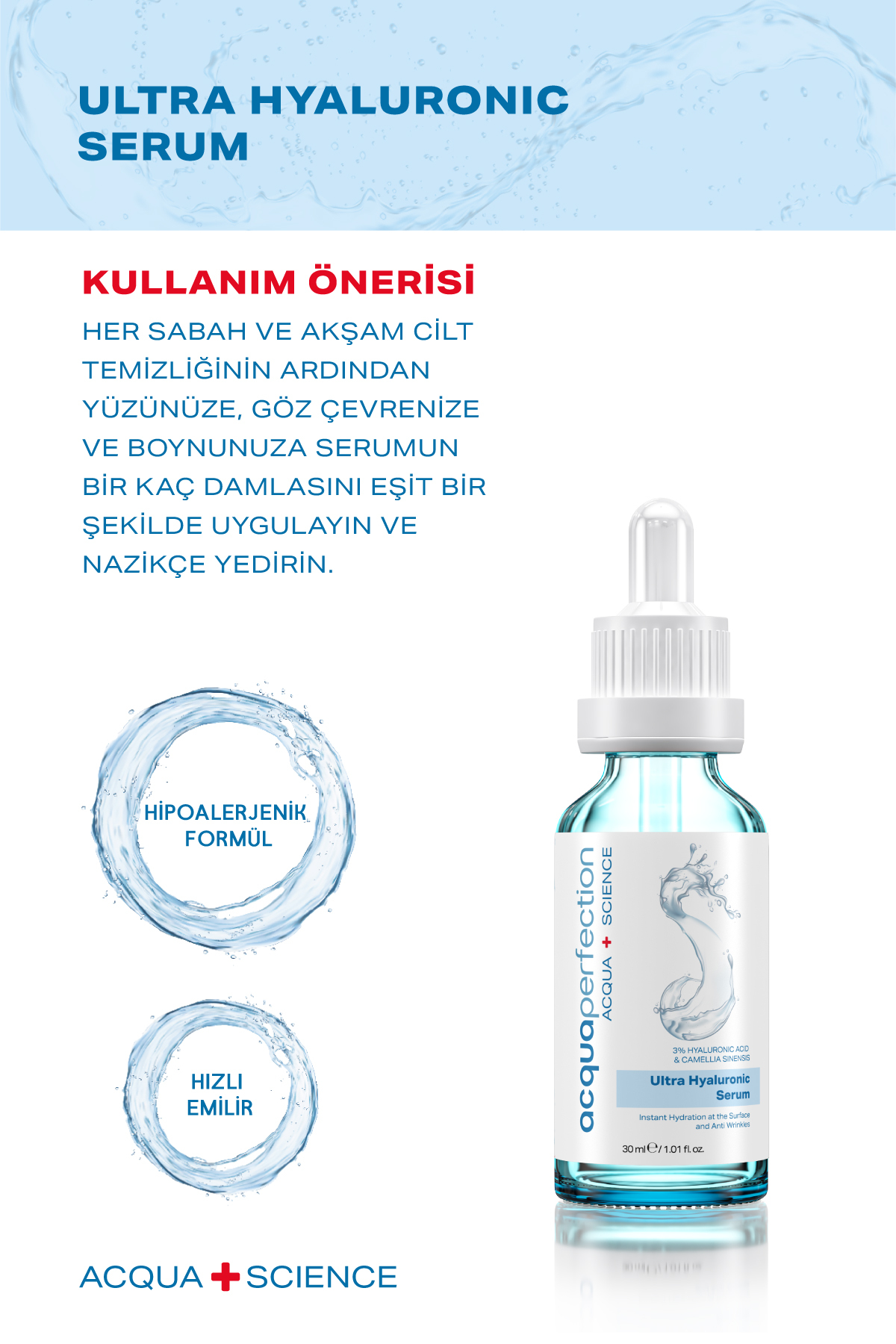 Acqua Perfection Ultra Yoğun Nemlendirme %3Hyaluno-