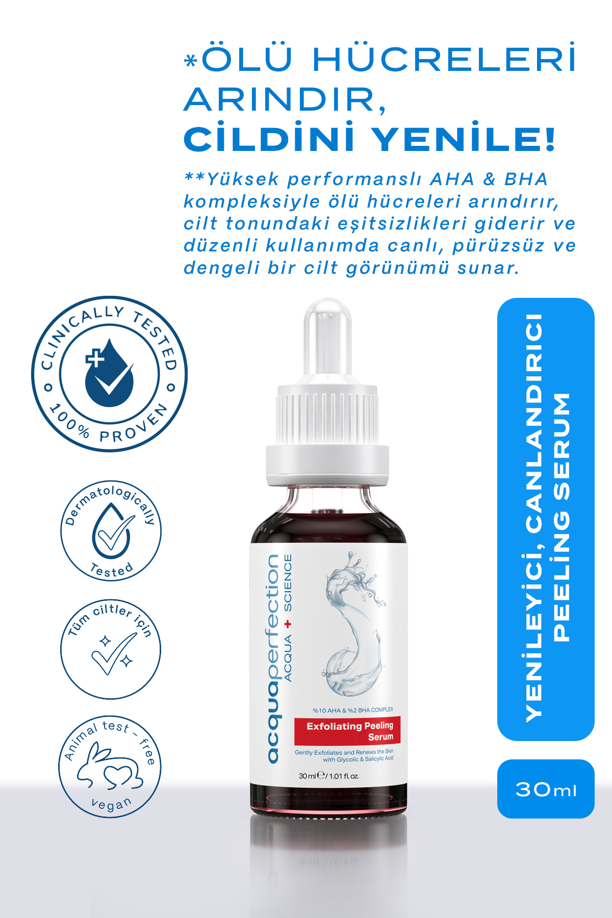 Acqua Perfection 10% AHA+2%BHA Kırmızı Peeling Ser-