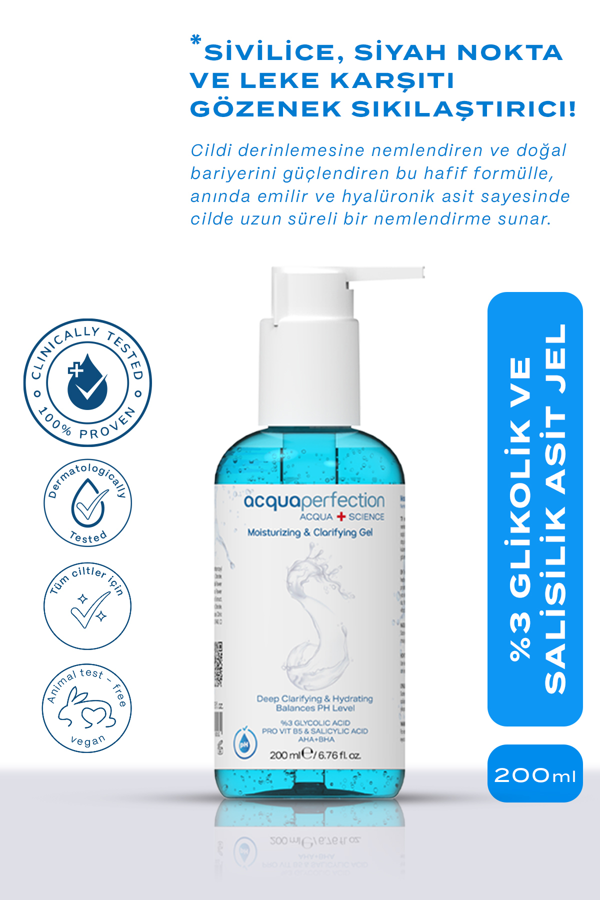 Acqua Perfection Nemlendirici Temizleme Jeli 200ml-