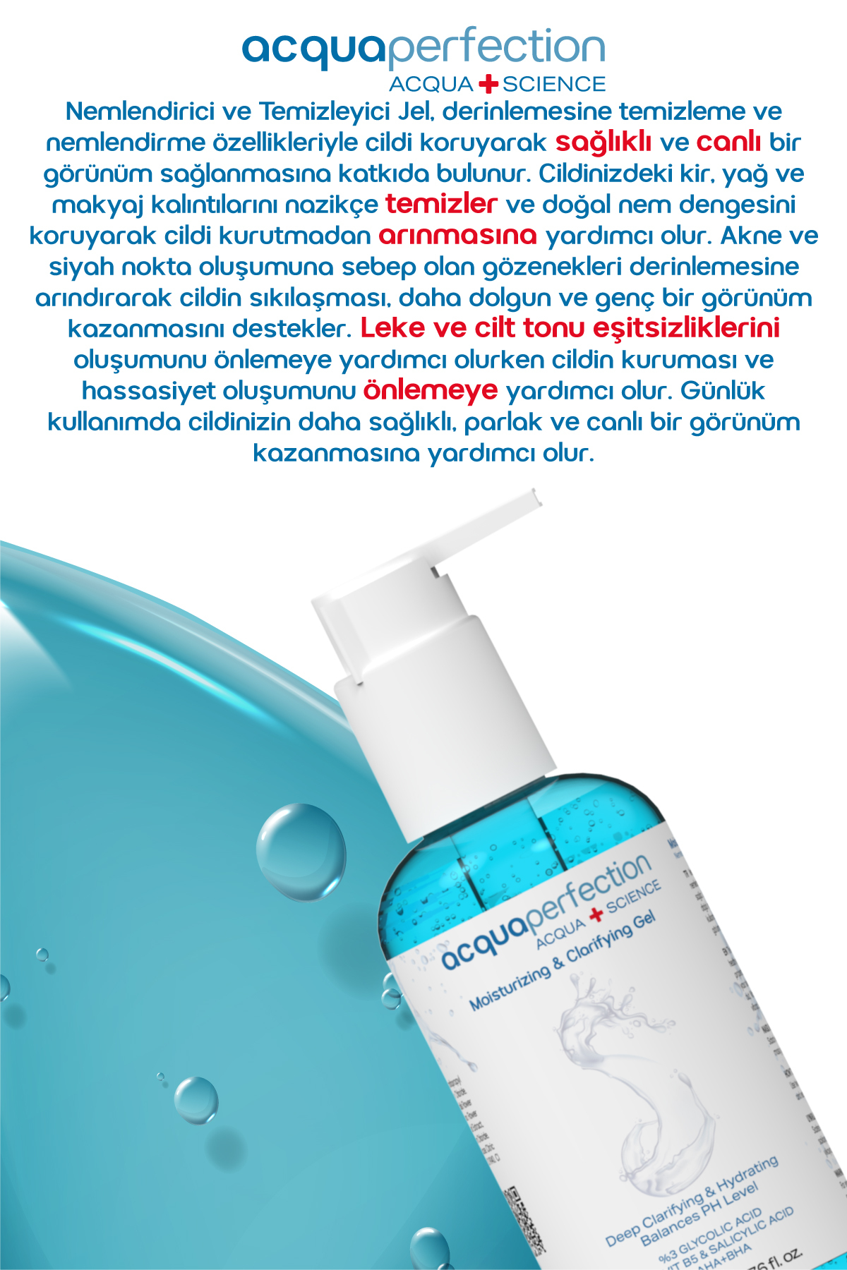 Acqua Perfection Nemlendirici Temizleme Jeli 200ml-