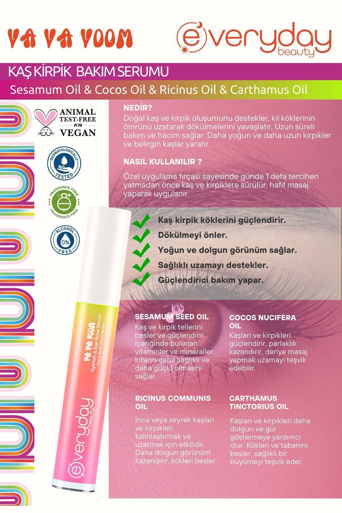 Everyday BeautyVa Va Voom Canlandırıcı Kirpik Ve K-