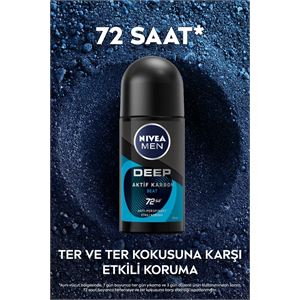 Nivea Men Erkek Rollon Deep Beat 50ml Anti-perspir-
