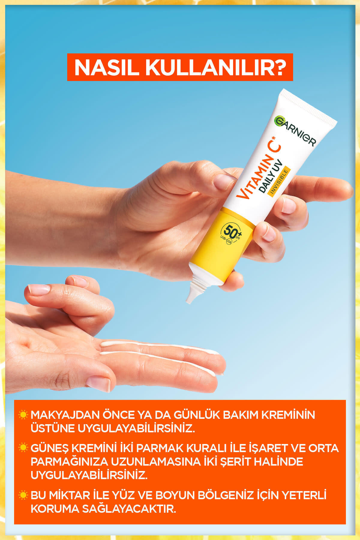 Garnier C Vitamini Parlak Güneş Koruyucu Görünmez-