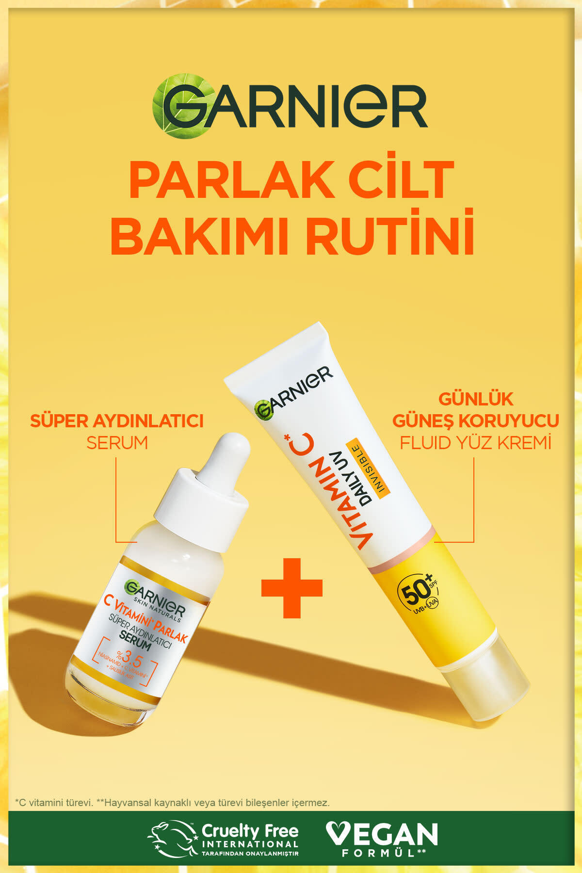Garnier C Vitamini Parlak Güneş Koruyucu Görünmez-