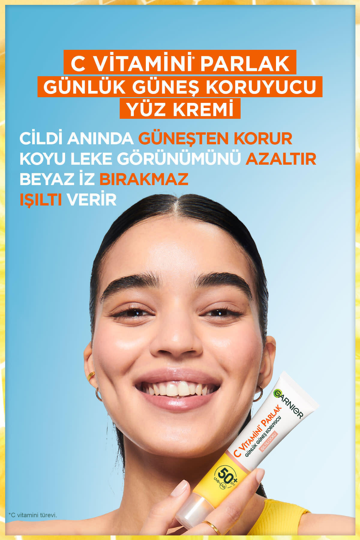 Garnier C Vitamini Parlak Güneş Koruyucu Işıltılı-