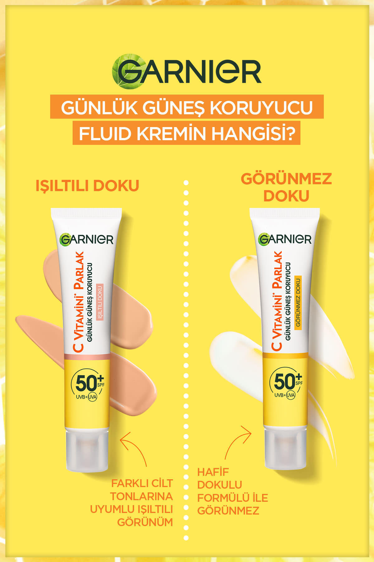 Garnier C Vitamini Parlak Güneş Koruyucu Işıltılı-