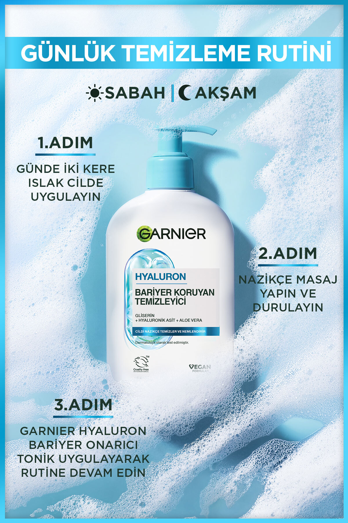 Garnier Hyaluronik Aloe Nemlendiren ve Yatıştıran-
