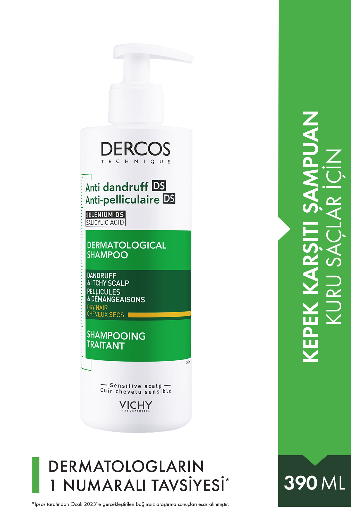 Vichy Dercos Anti-Dandruff Kepek Karşıtı Şampuan 3-