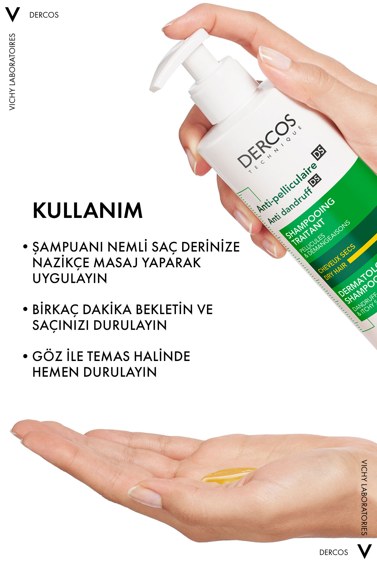 Vichy Dercos Anti-Dandruff Kepek Karşıtı Şampuan 3-